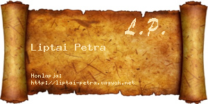 Liptai Petra névjegykártya